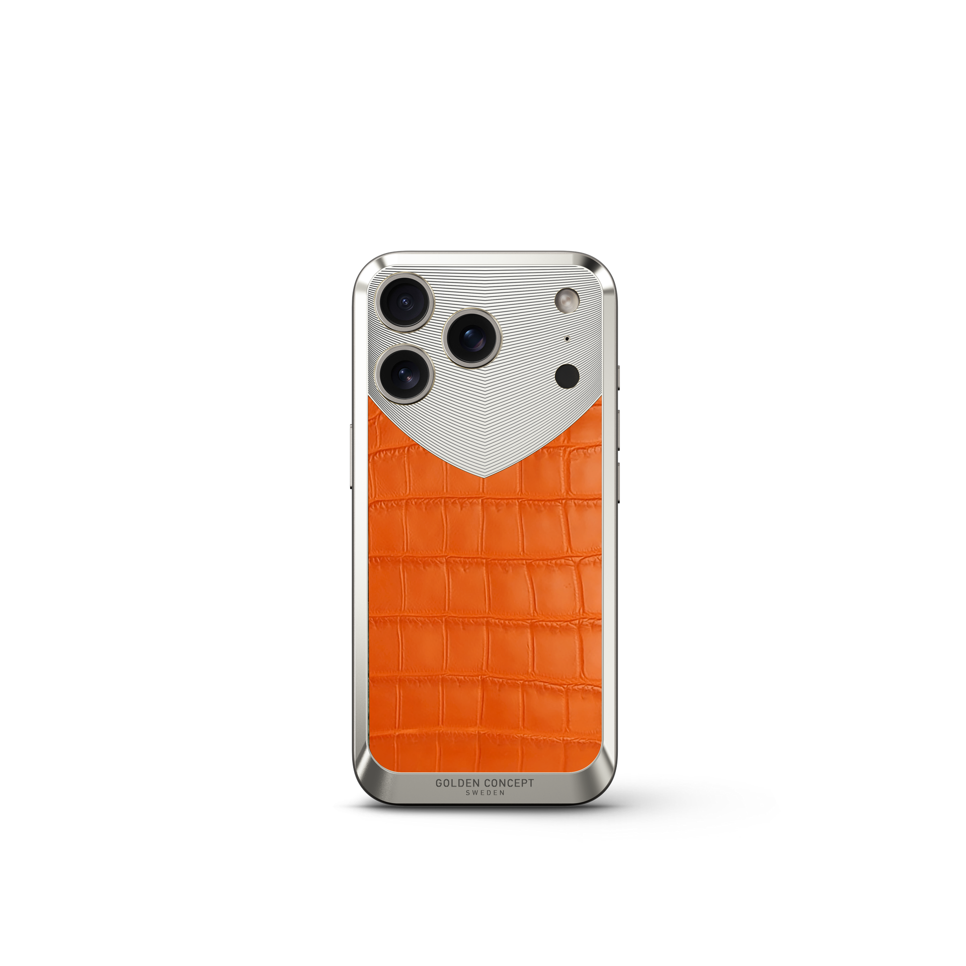 골든컨셉 아이폰17 케이스 - RST17 - Magnetic Shield Alligator Edition - Matte Orange - 상세 이미지 3