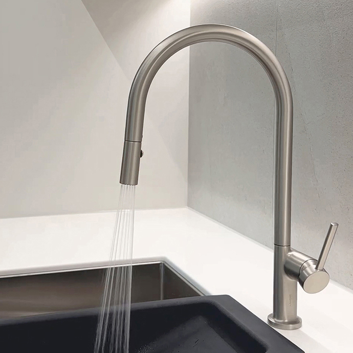 라우체 아르띠 U형 무광 니켈 주방 싱크수전 TM0028UN