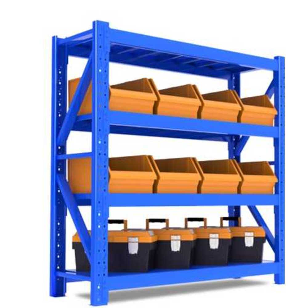 파레트랙 앵글 철제선반 보관 적재 창고정리 저장 4단 120cm - 상품 이미지