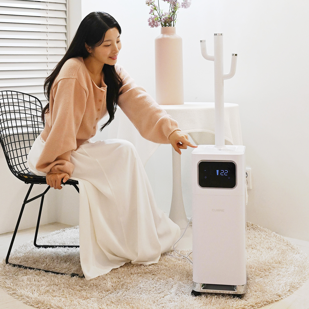 쿠오레 가열식 가습기 전기 17L 대용량 UV 가정용 사무실 원룸 CHM-UV17WN(화이트)