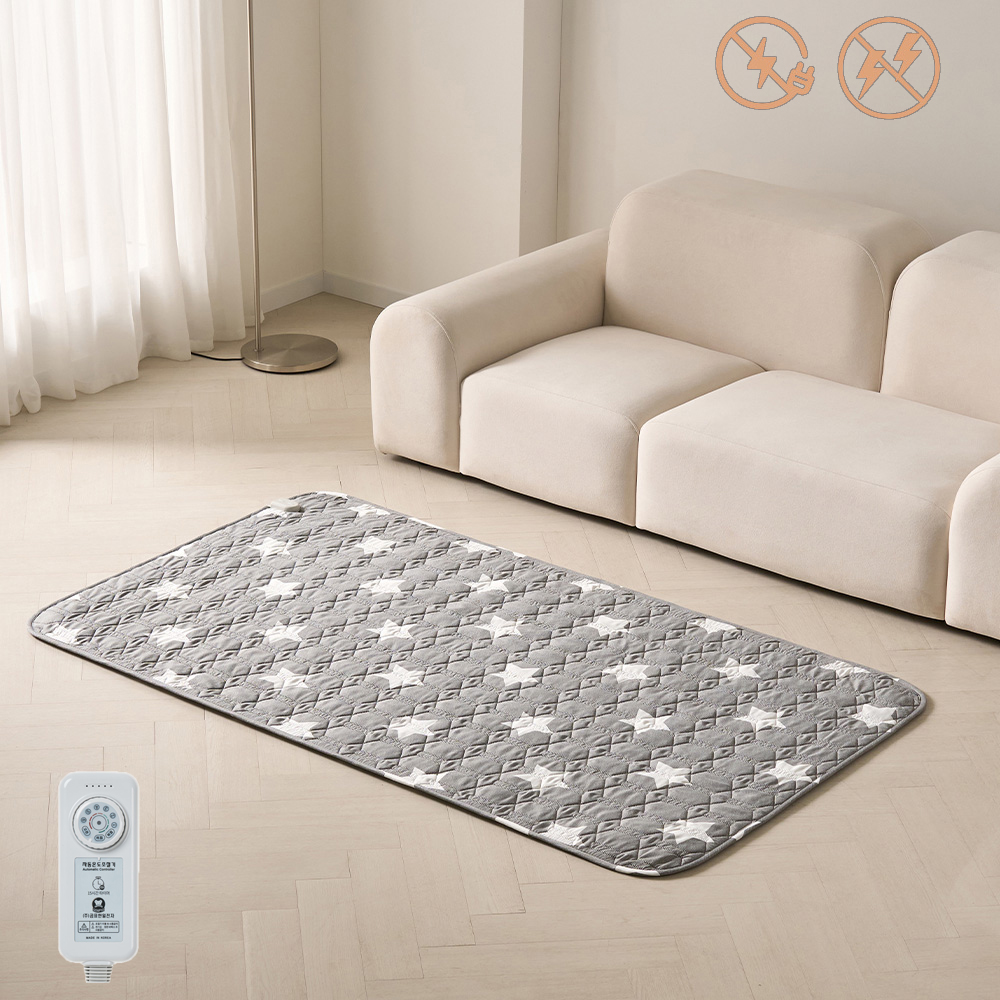 전기요 안전 무자계 전자파안심 탄소매트 1인용 전기장판 웨이브스타 미니싱글