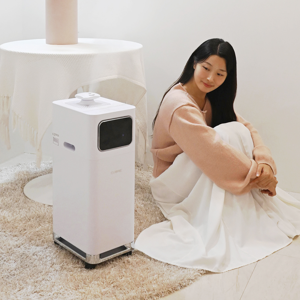 쿠오레 가열식 가습기 전기 17L 대용량 UV 가정용 사무실 원룸 CHM-UV17WN(화이트)