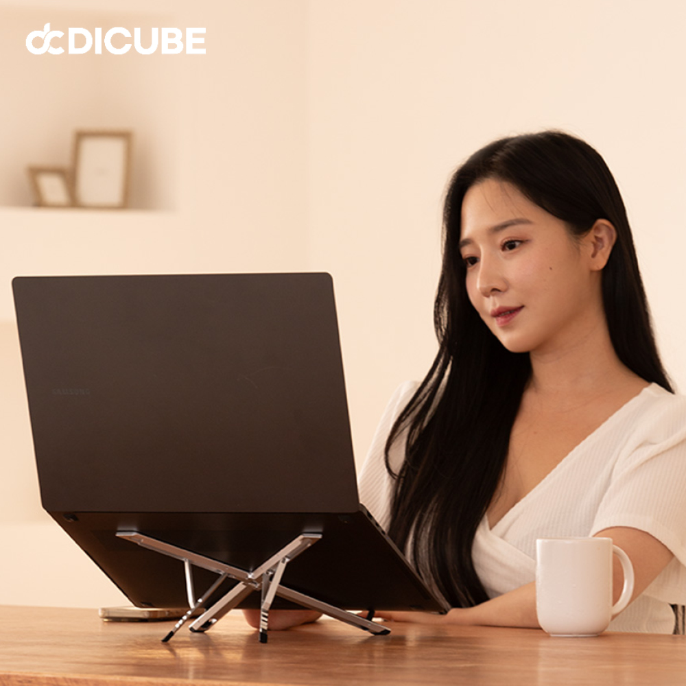 디큐브 Flexen 노트북 거치대 초경량 휴대용 접이식 스마트폰 크기 사이즈 - 상세 이미지 5