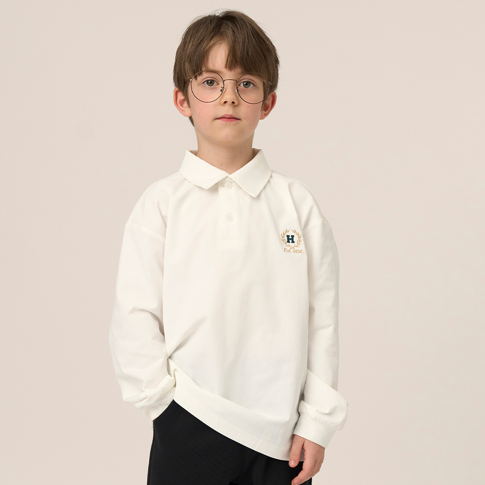 하버드키즈 H로고 베이직 카라 티셔츠 B5S030 - 상세 이미지 2