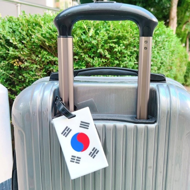 태극기 캐리어 이름표 네임택 한국 나라사랑 외국인기념품 - 상품 이미지
