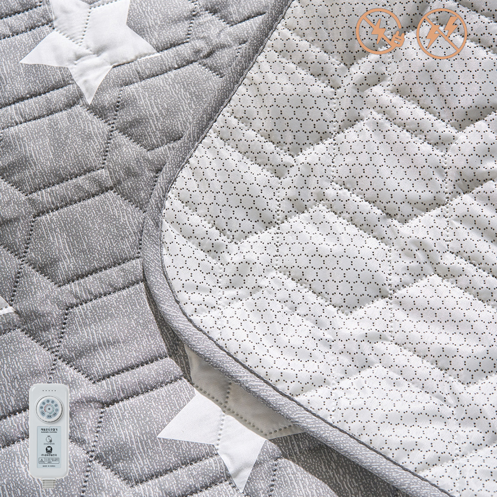 전기요 안전 무자계 전자파안심 탄소매트 1인용 전기장판 웨이브스타 미니싱글