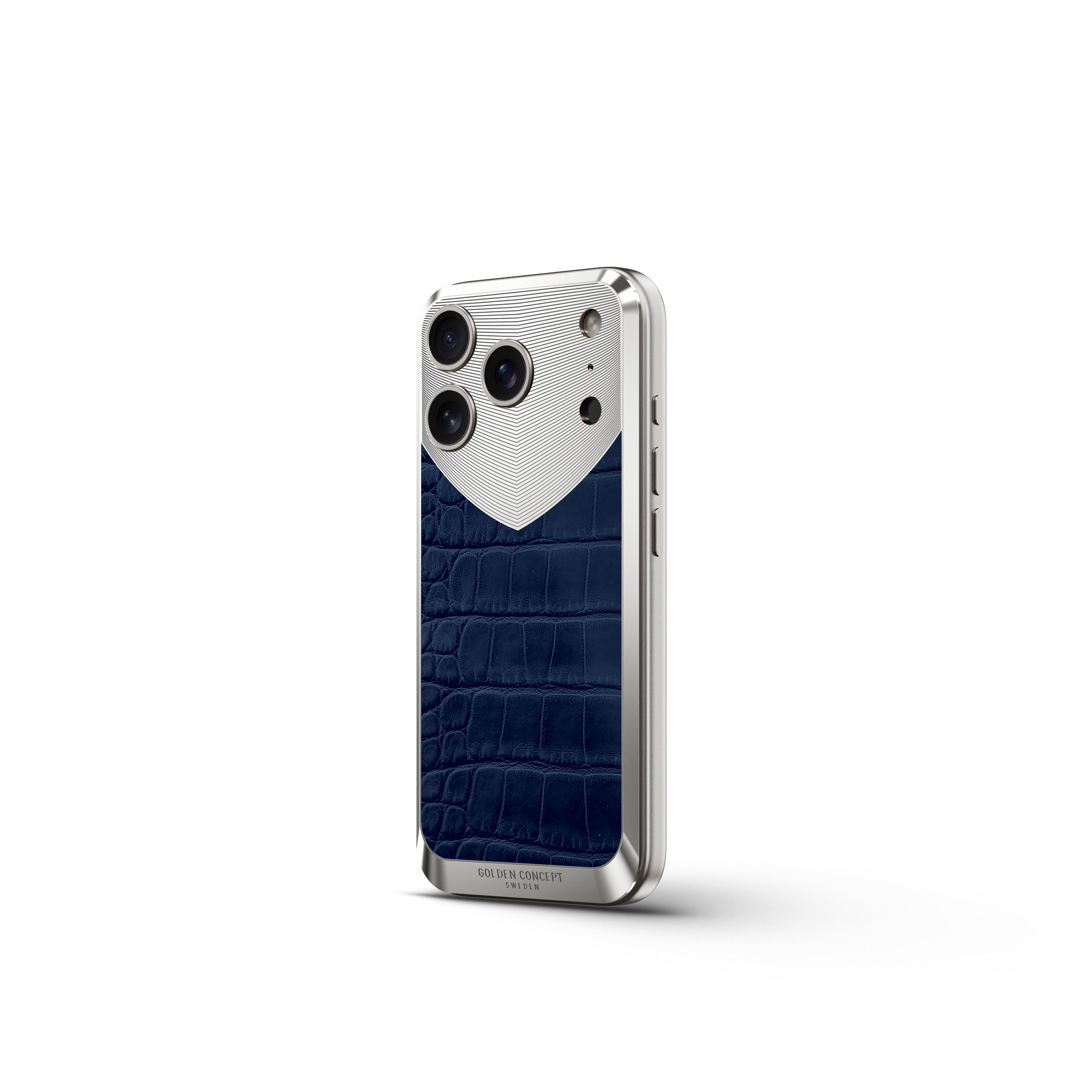 골든컨셉 아이폰17 케이스 - RST17 - Magnetic Shield Alligator Edition - Matte Blue - 메인 이미지