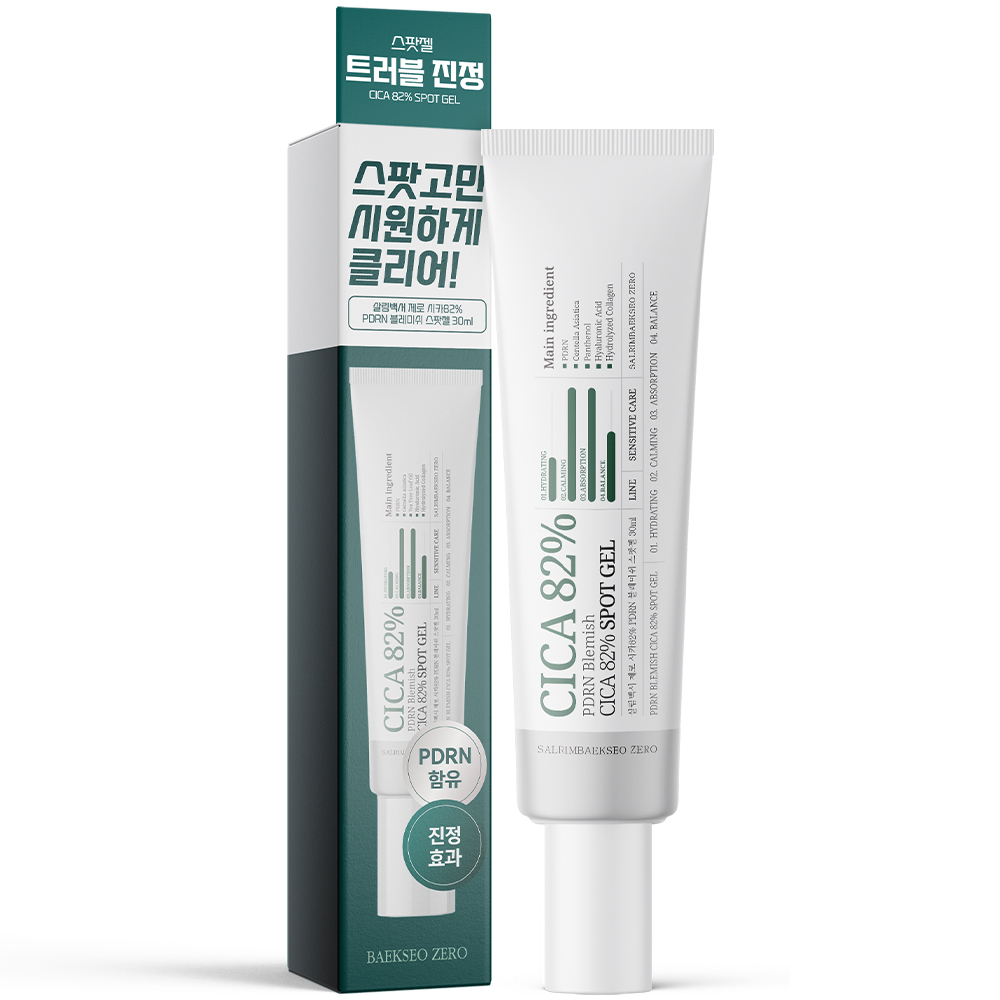 살림백서 제로 시카82% PDRN 블레미쉬 스팟젤 30ml 트러블 진정 판테놀 제품 이미지