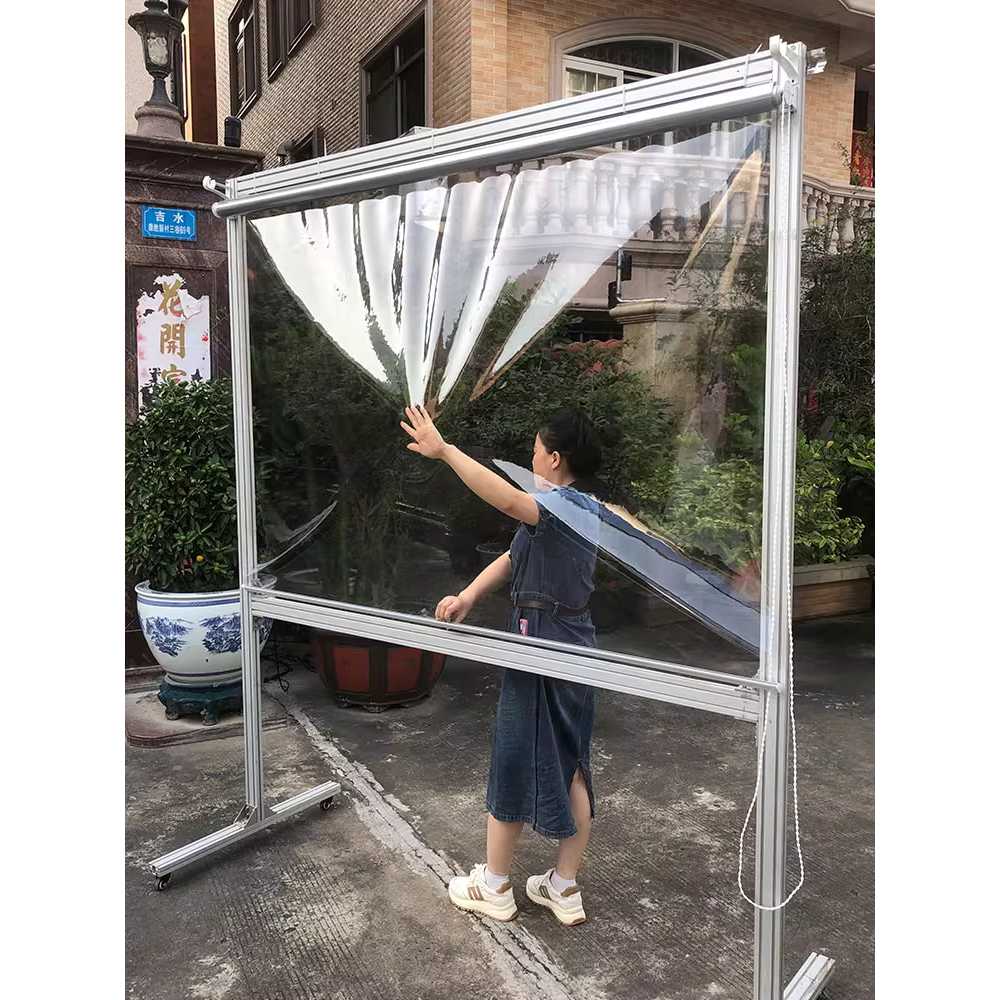 햇빛 가리개 투명 블라인드 창문 채광 거실 인테리어 블라인드(2.1mx1.5m) - 상세 이미지 3