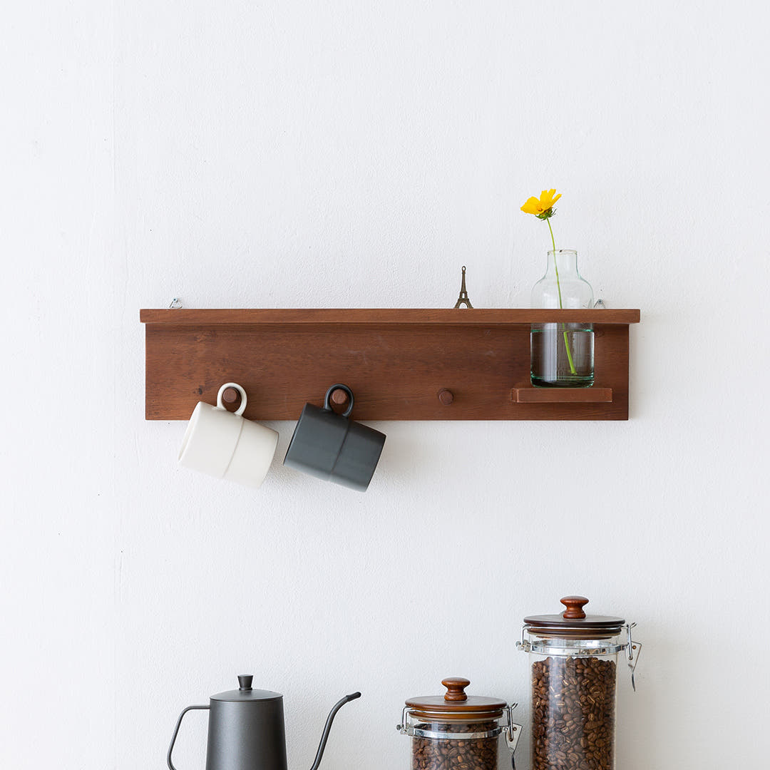 쿠쿠마 원목 벽걸이 벽선반 주방 거실 펜트리 다용도 수납선반 인테리어