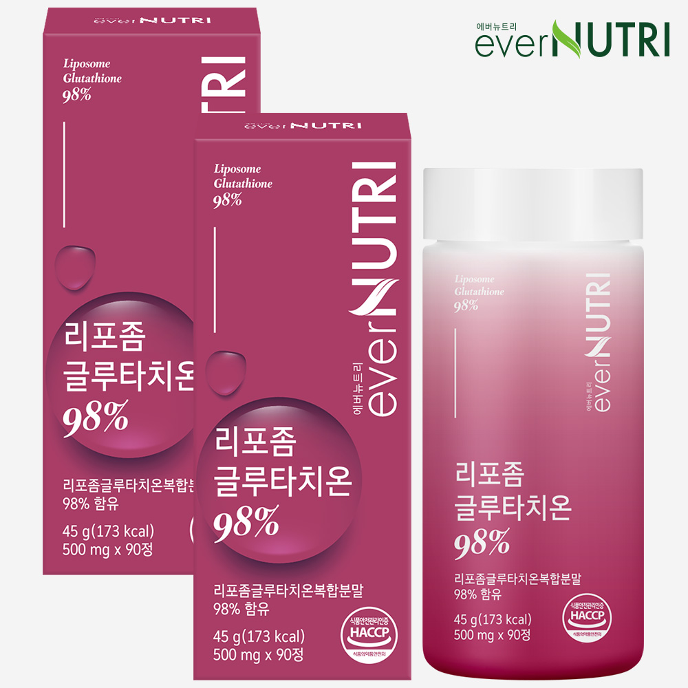 에버뉴트리 고순도 리포좀 글루타치온 98% 비타민C 90정, 2개 - 메인 이미지