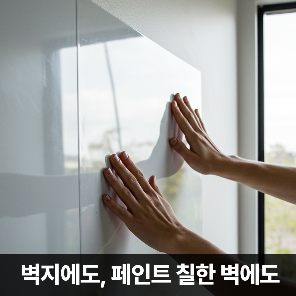 스틱온 특허받은 화이트보드 시트지 투명 대형 특대형 초대형 1270x3000mm - 상세 이미지 5