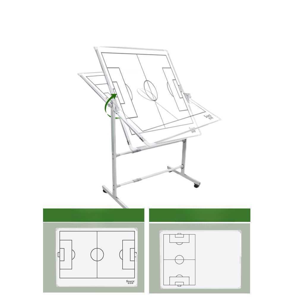 축구 작전판 보드 코치 전술 전개 휴대용 훈련 도구 축구 43x50cm 양면 (펜+체스+지우개) - 상세 이미지 4