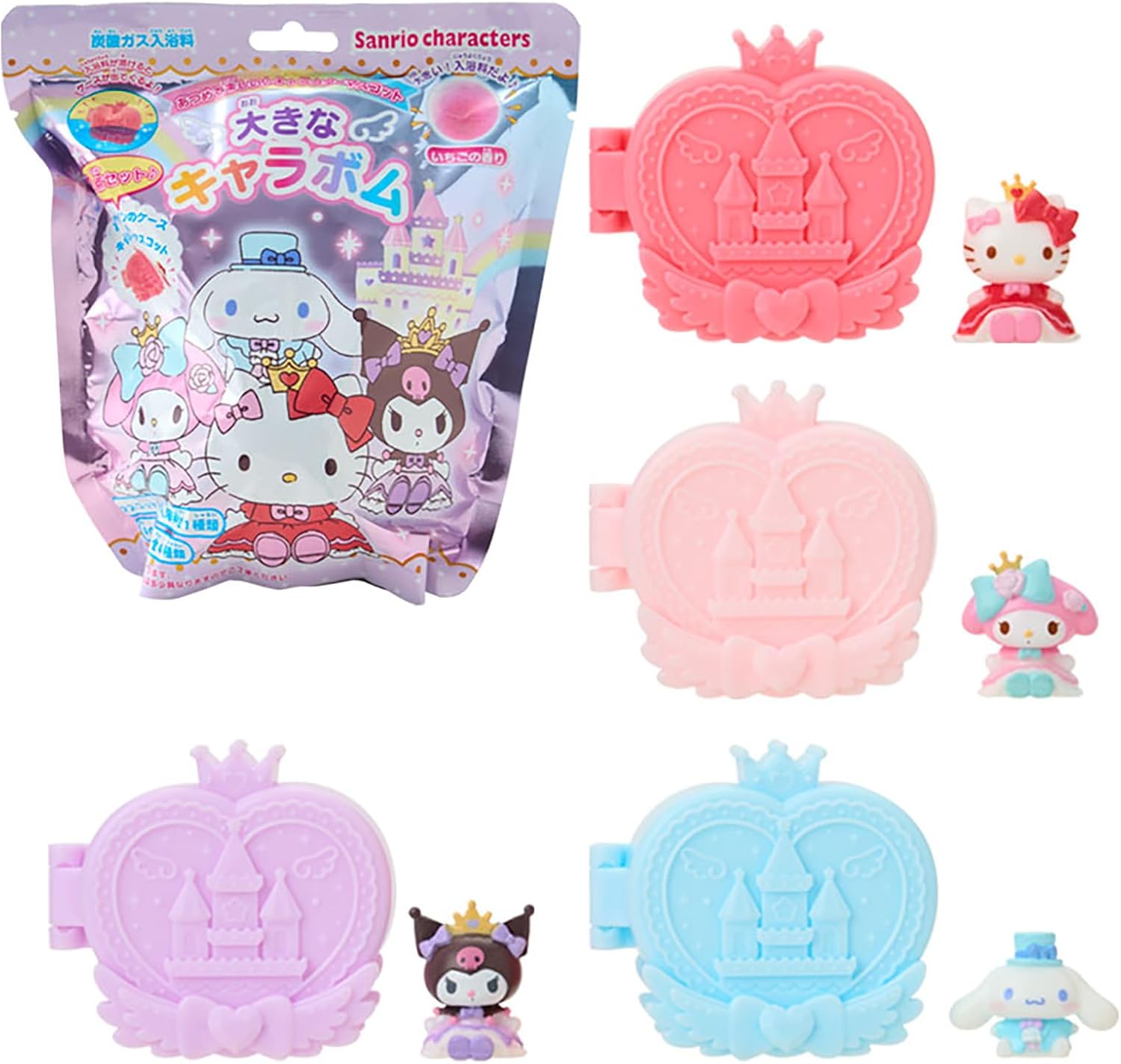 산리오 SANRIO 대형 칼라밤 탄산 입욕제 성곽 케이스 캐릭터 랜덤 650099