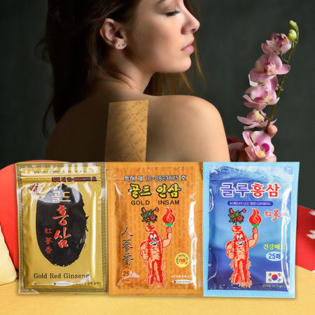 냉온찜질용 홍삼 인삼 패치 25매 국산 포켓형