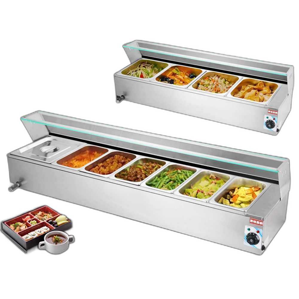 보온기 업소용 중탕기 밧드 식당 단체 급식 전용 장비 대형 3칸 - 상세 이미지 2