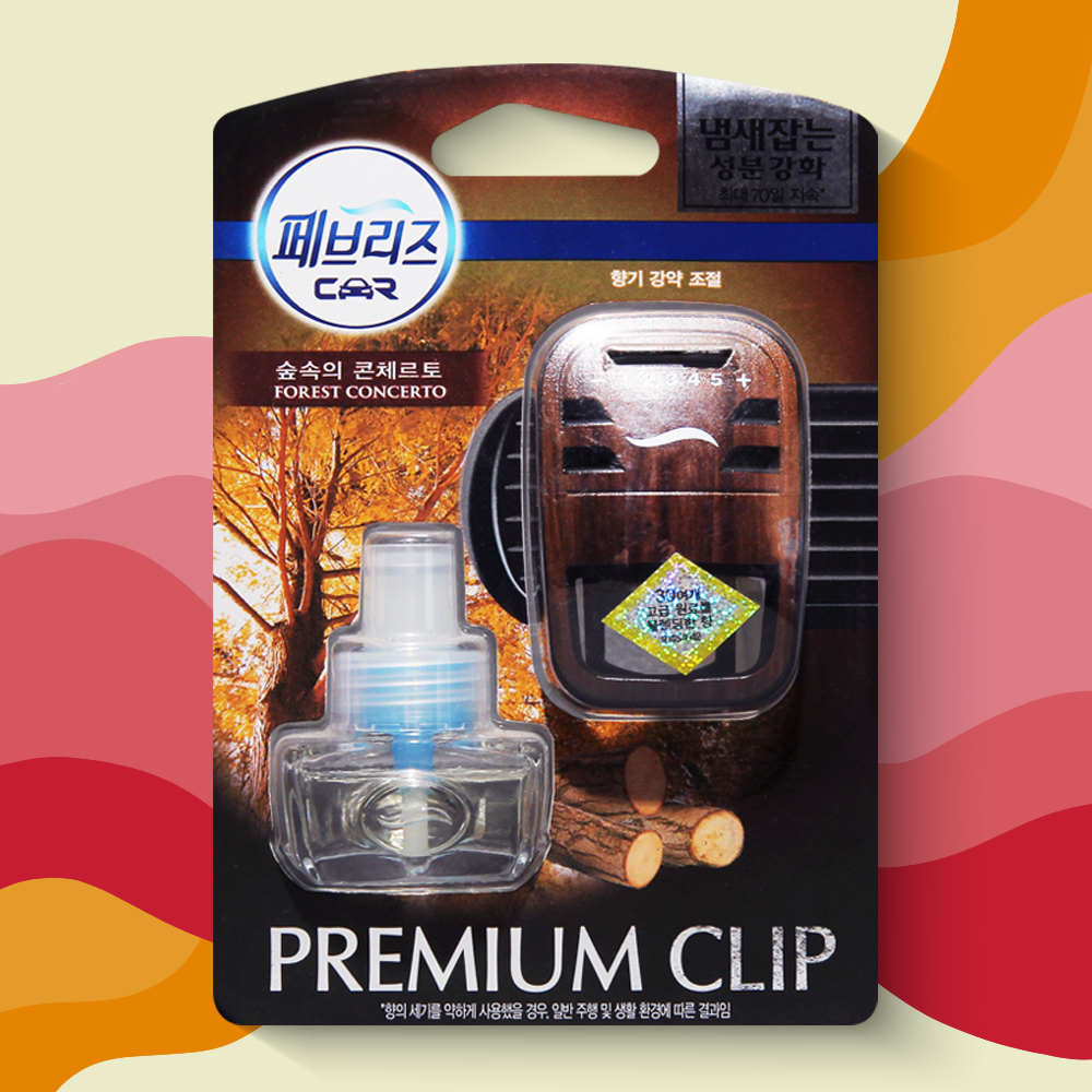 페브리즈 차량용 방향제 프리미엄 숲속의 콘체르토 7ml 1개 차량용디퓨저 송풍구방향제 - 상품 이미지