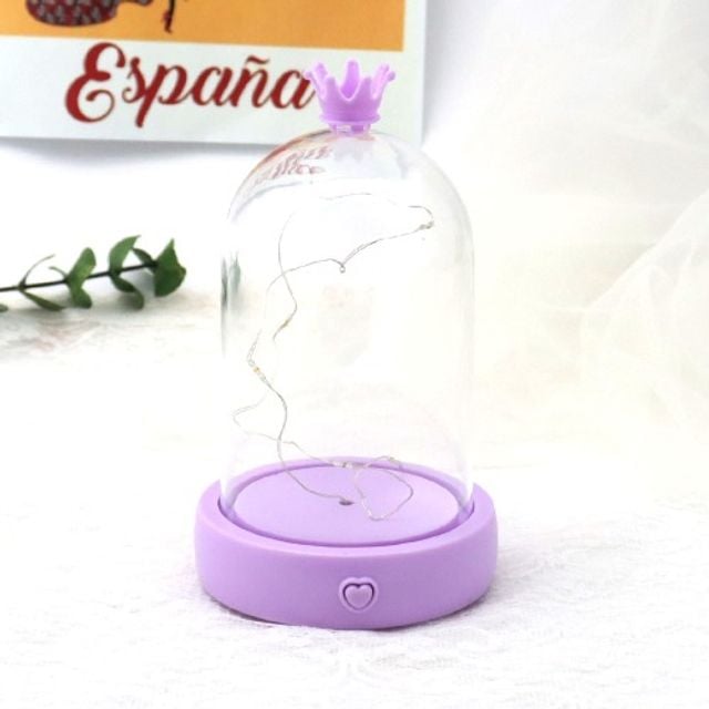 LED 탁상램프 멜로디 크라운 돔케이스(퍼플) 5개 - 상품 이미지