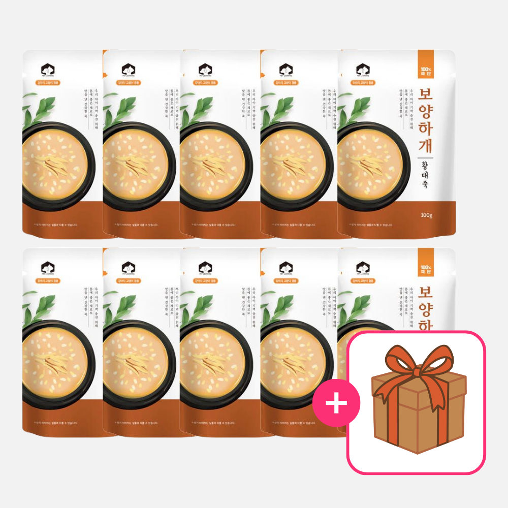 보양하개 강아지 삼계탕 삼계죽 황태, 100g, 10개 - 메인 이미지