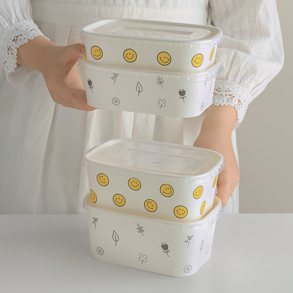 일회용 테이크아웃 용기 스마일 580ml 5P - 상세 이미지 4
