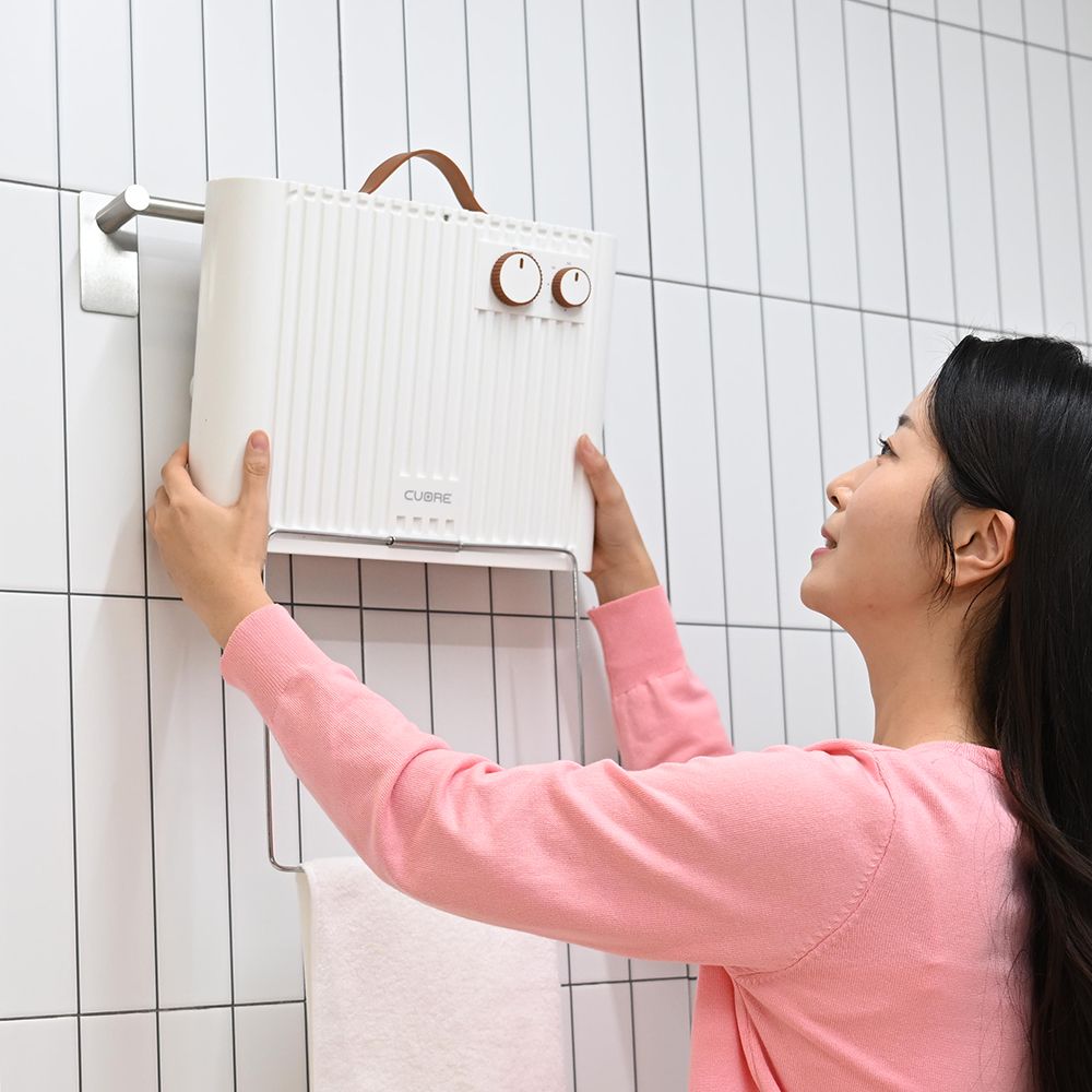 쿠오레 욕실 온풍기 가정용 벽걸이 전기 화장실 무타공 난방기 PTC 히터 CH-B20W