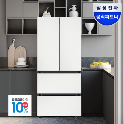 으뜸효율 1등급 삼성 비스포크 4도어 김치냉장고 RQ49DB94Y1AP