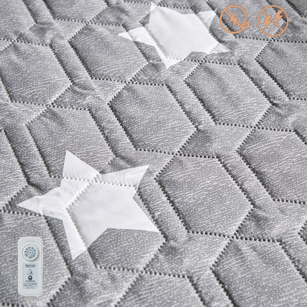 전기요 안전 무자계 전자파안심 탄소매트 1인용 전기장판 웨이브스타 미니싱글