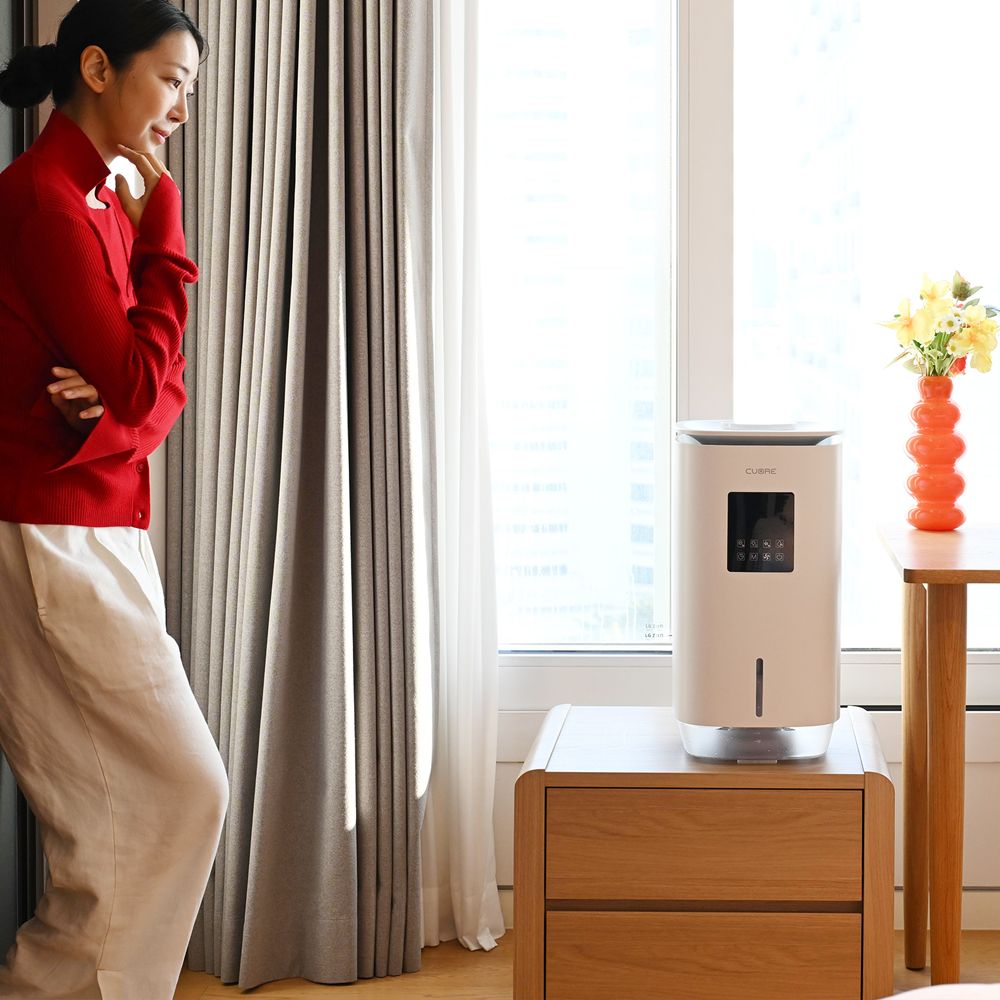 쿠오레 자연 증발 기화식 가습기 대용량 신생아 아기 가습기 CHD-EH10W