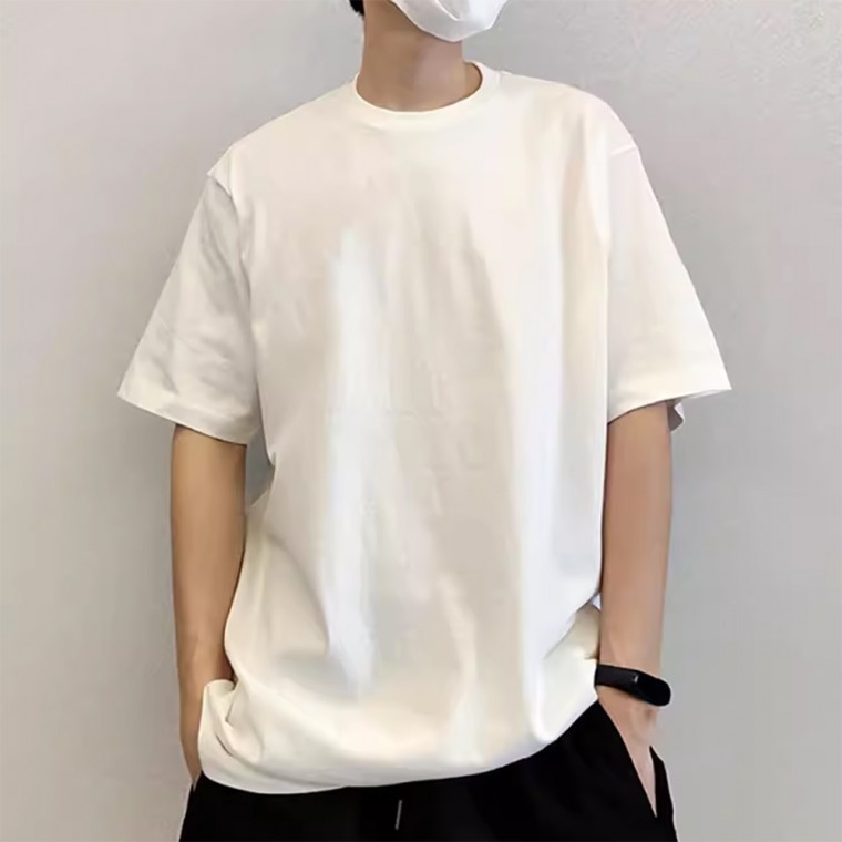 남녀공용 오버핏 반팔티 여름 상의 심플 반팔티셔츠 - 상품 이미지