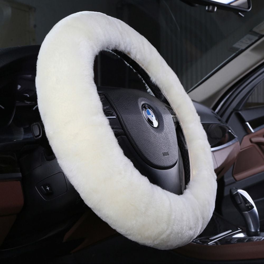 NEW_희망 프리미엄 호주 천연양털 핸들커버 / 전차종 블랙 - 상품 이미지