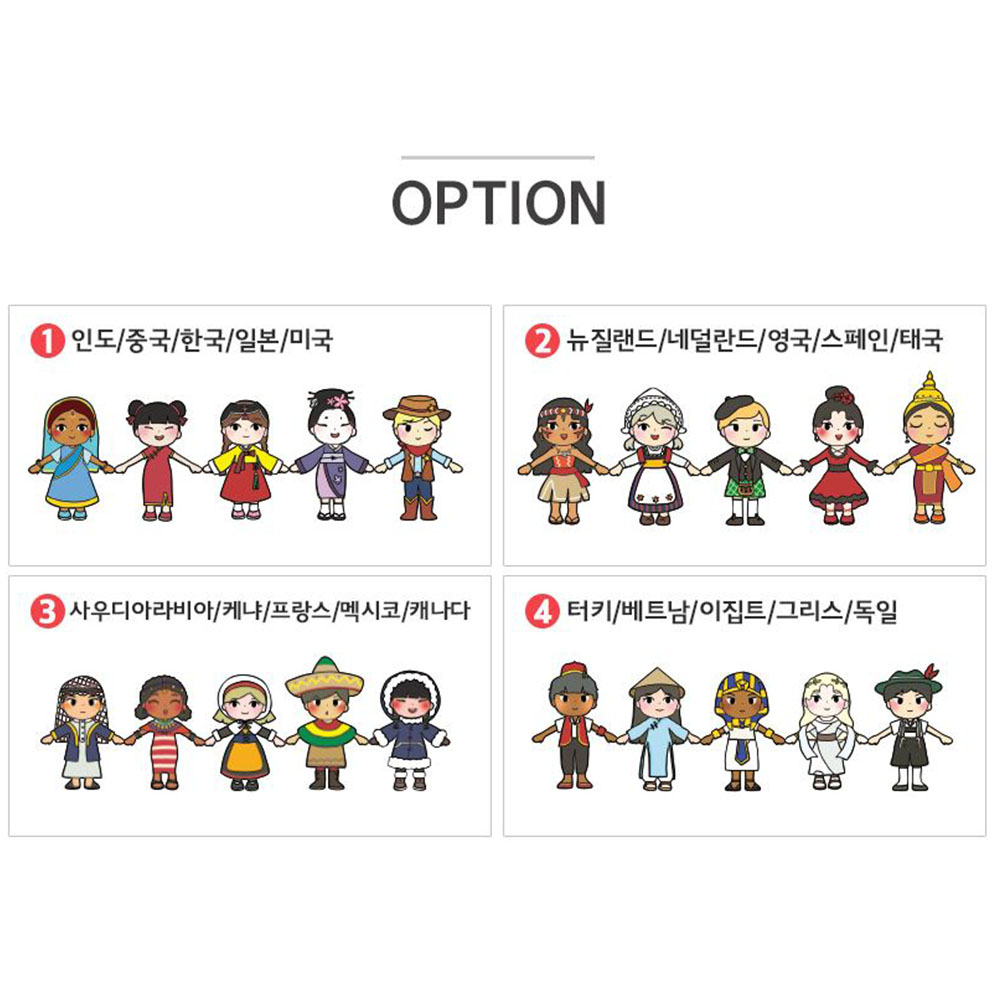 세계 여러나라 의상 스티커놀이 유아 스티커북 - 상세 이미지 3