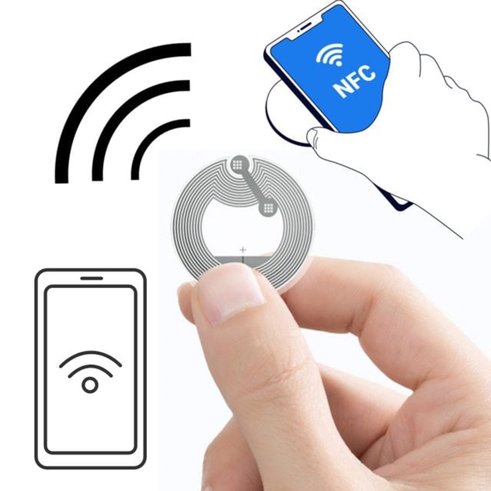 NFC 태크 스티커 카드 칩 NTAG 215 디지털 전자 명함 - 메인 이미지