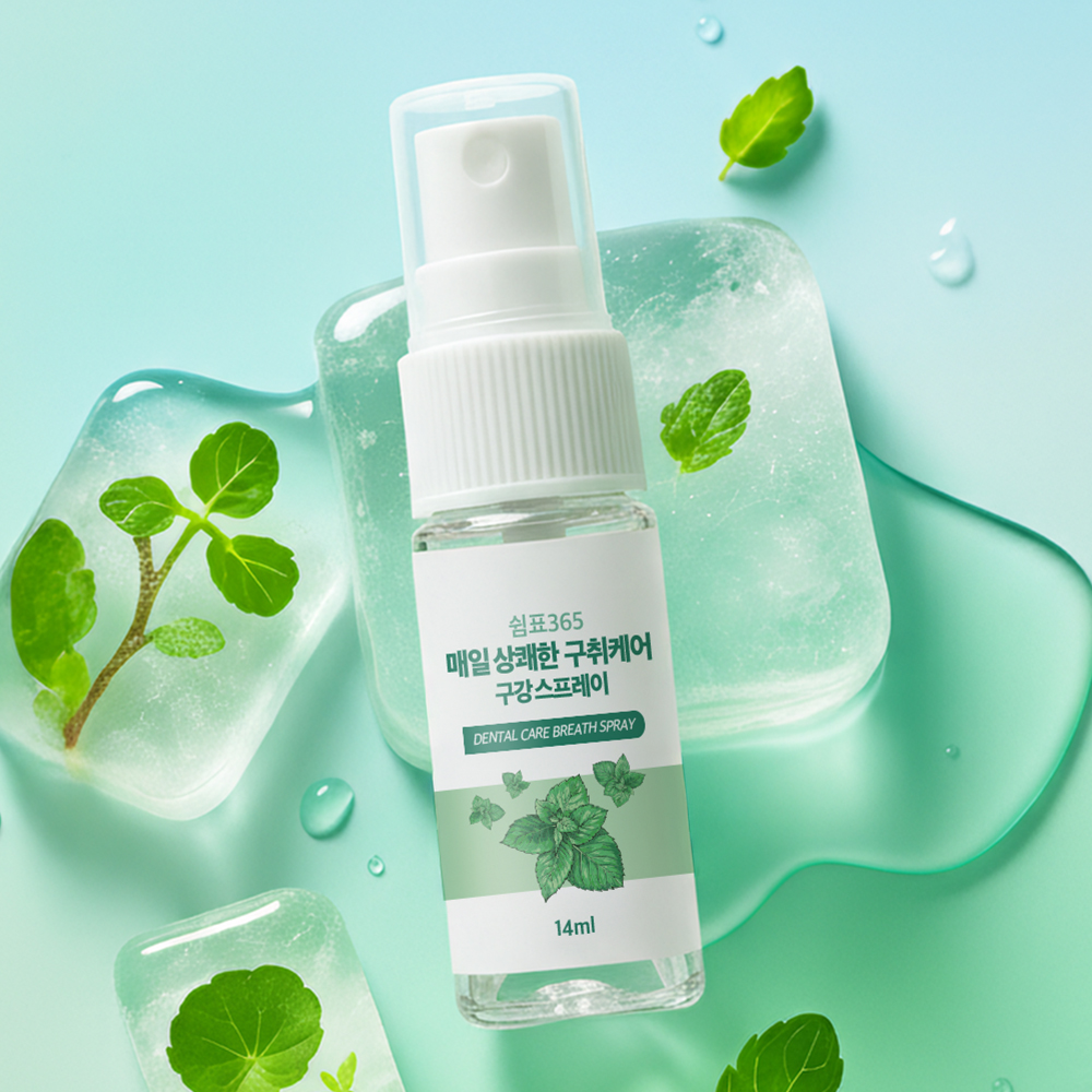 쉼표365 휴대용 구취제거 스프레이 14ml x 3개 쿨민트향 입냄새제거 악취제거 제품 이미지