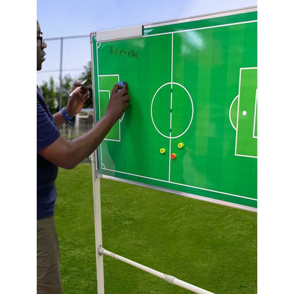 코치 보드 축구 작전판 전술 훈련 경기 전략 보조도구 그린 70x100cm 단면 - 상세 이미지 2