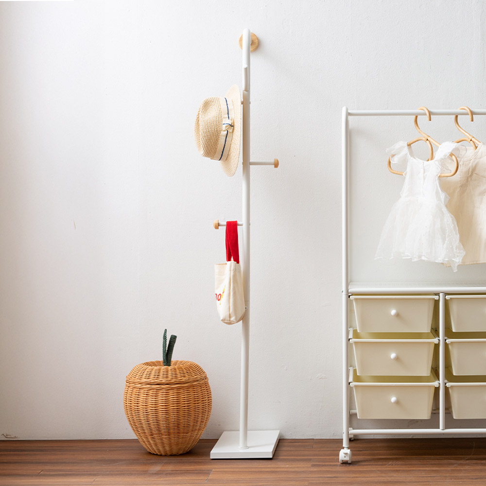 틈새행거 이동식 낮은행거 철제 미니 스탠드옷걸이