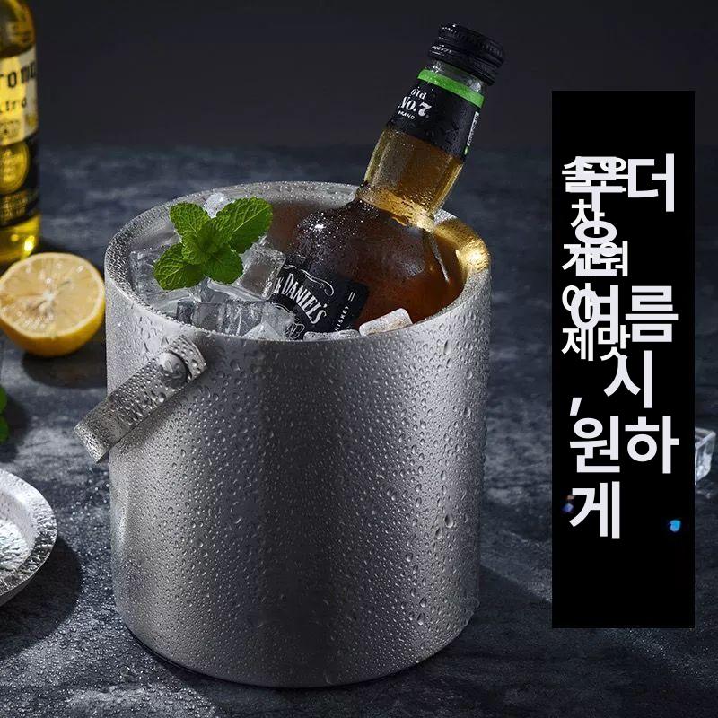 보온보냉 2중 304 칠링백 아이스버킷 스테인리스 칠러 2L - 상세 이미지 3