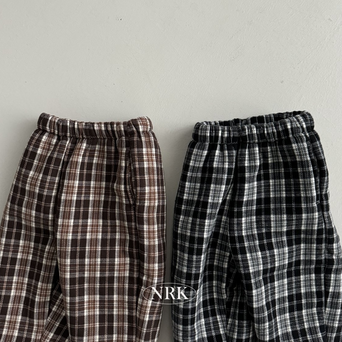 NRK 체크덤블바지 겨울 남아팬츠XS-4XL 초등저학년 - 상세 이미지 3