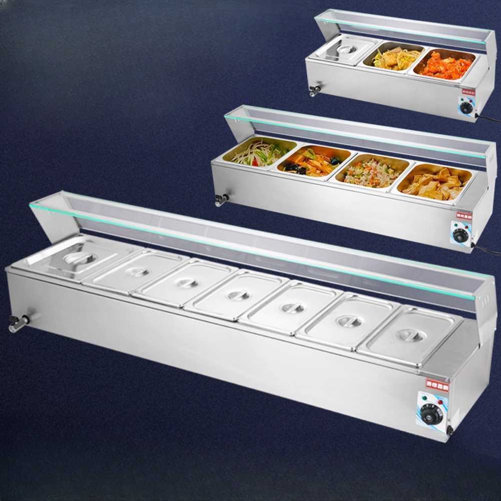 보온기 업소용 중탕기 밧드 식당 단체 급식 전용 장비 대형 3칸 - 상세 이미지 3
