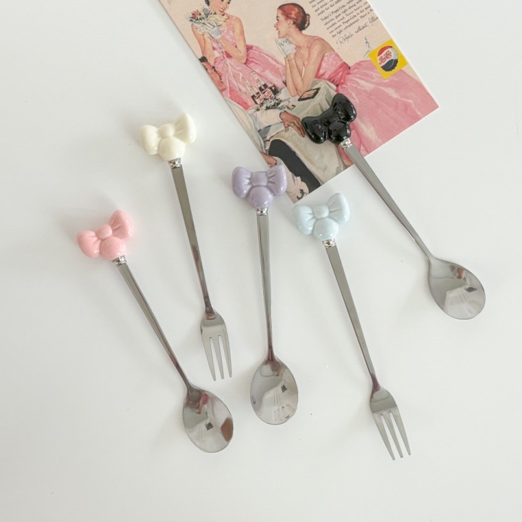 발레리본 티포크 티스푼 - 메인 이미지
