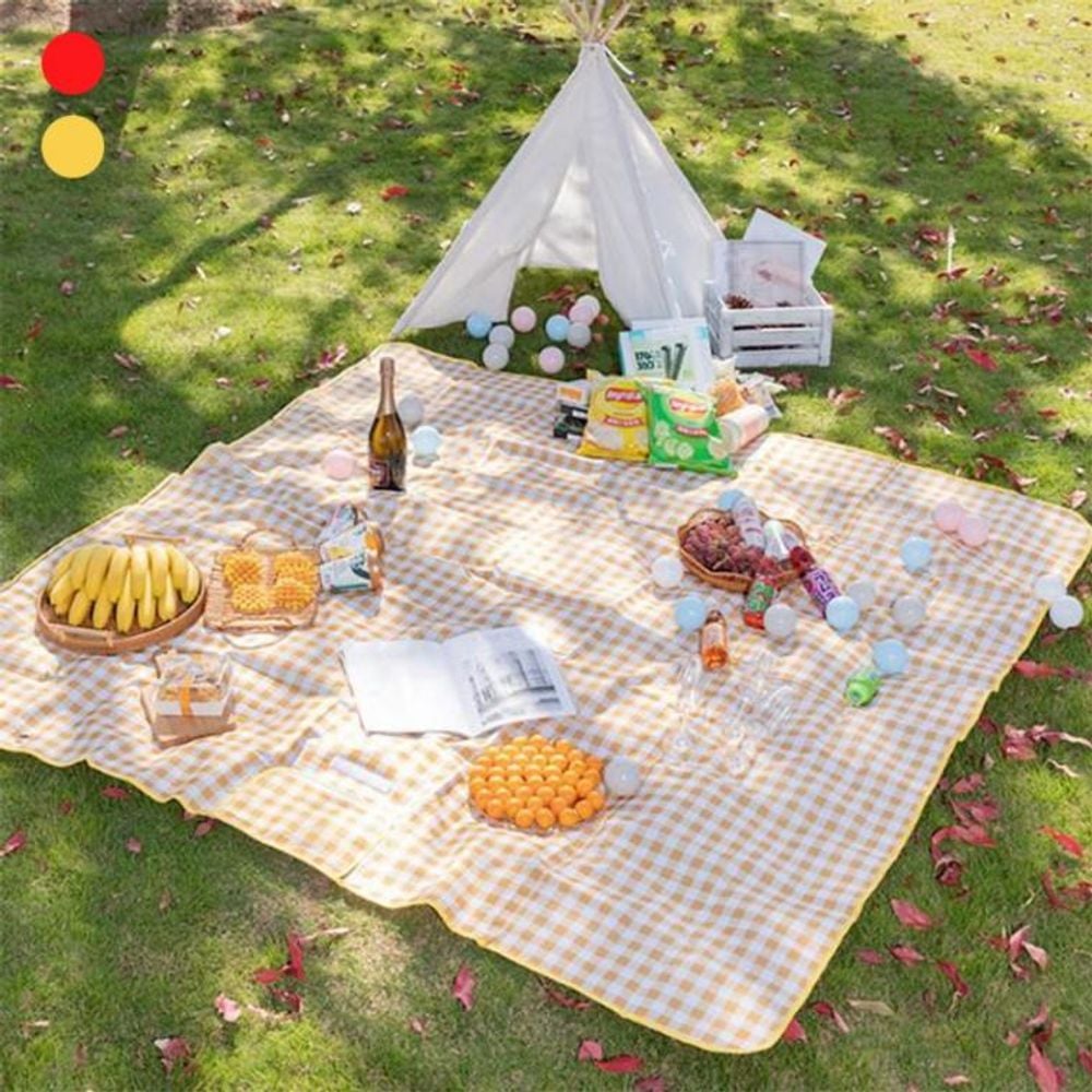 피크닉 야외 비치 방수 휴대용 돗자리 매트 150x200 02돗150X200cm-레드 - 상품 이미지