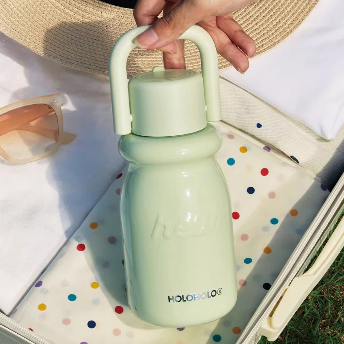 홀로홀로텀블러 초경량 보온보냉 산책 운동 초등학생 작은 미니 텀블러 430ml - 상세 이미지 2