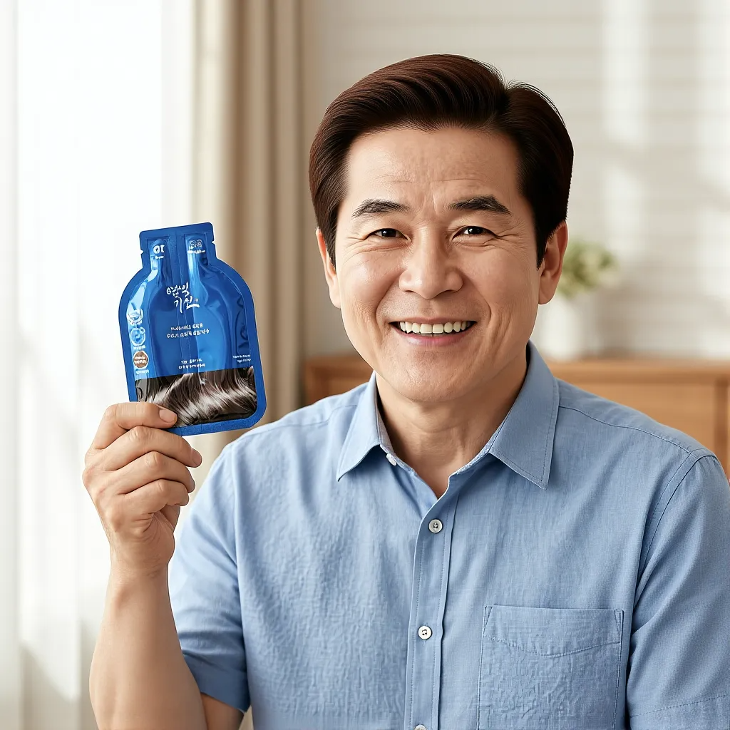 염색 가인 헤어 새치 염색약 샴푸형 3분 셀프 저자극 일회용 30g, 블랙브라운, 15개 이미지