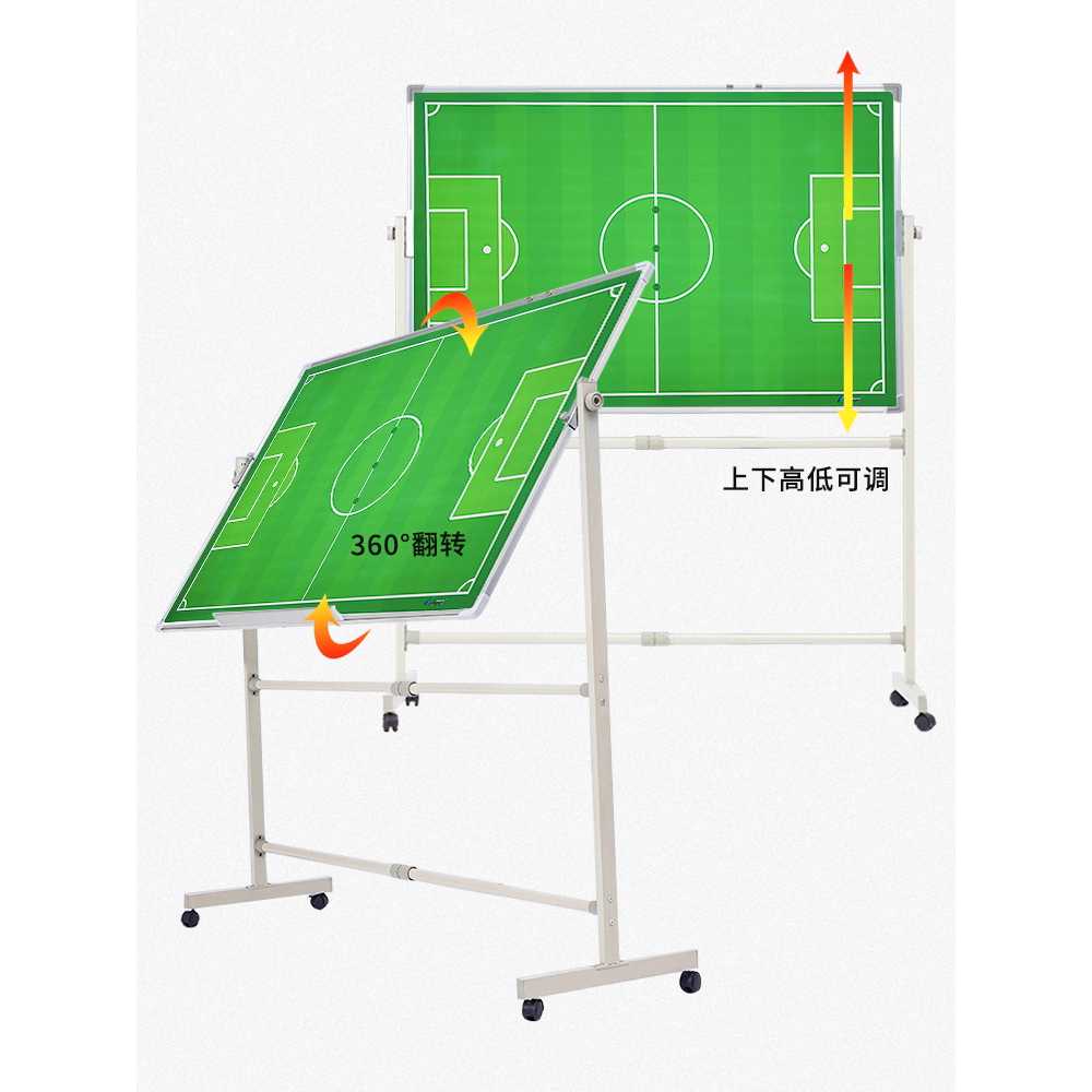 코치 보드 축구 작전판 전술 훈련 경기 전략 보조도구 그린 70x100cm 단면 - 상세 이미지 4