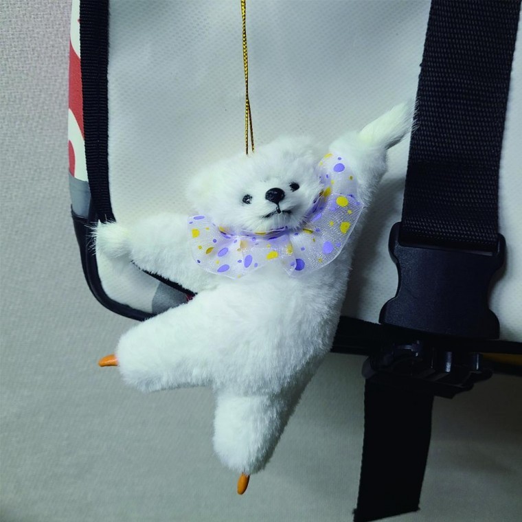 집들이선물 화이트 보스턴 발레하는곰 발레곰 키링 - 메인 이미지