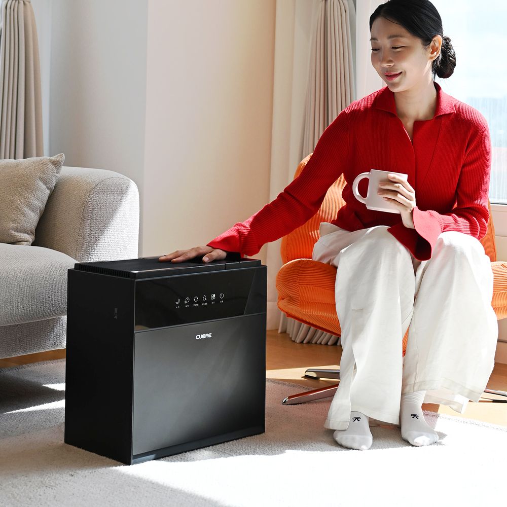 쿠오레 자연 기화식 대용량 가습기 세라믹 자연증발 공기청정 가정용 CHD-E15B/W
