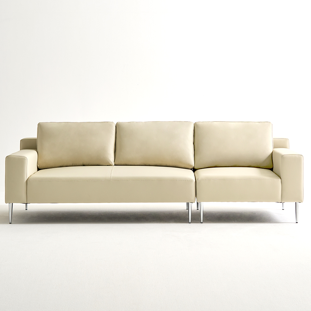 아르코 비건 3인용 거실 쇼파 푹신한 신소재 가죽 소파