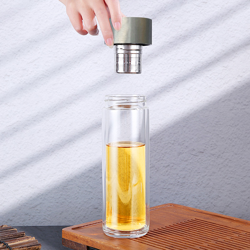 57도씨 마그넷 이중유리 티 보틀 400ml - 상세 이미지 5