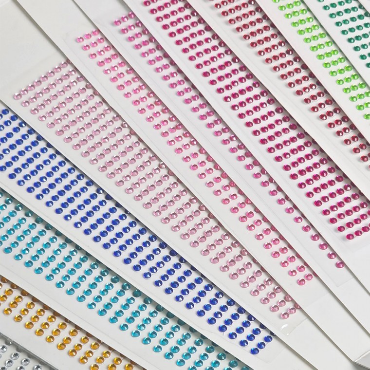보석 스티커 비즈 크리스탈 큐빅 장식 만들기재료 3mm - 상품 이미지