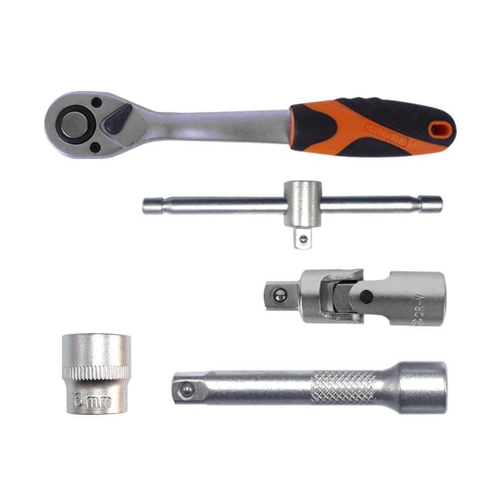 켄도 소켓렌치세트 22PC 복스알 9.5mm 자동차정비공구 90598N 이미지 6