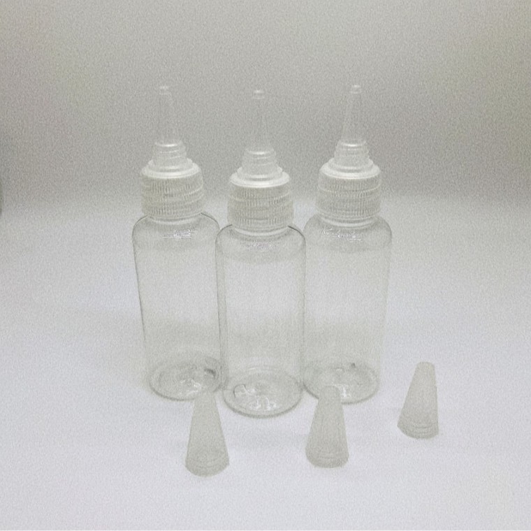 100ml 단일사이즈 뾰족공병 뾰족캡 소분용기 입구 좁은 공병 - 메인 이미지